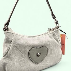 Juicy Couture Mint Green Heart Accent Shoulder Bag